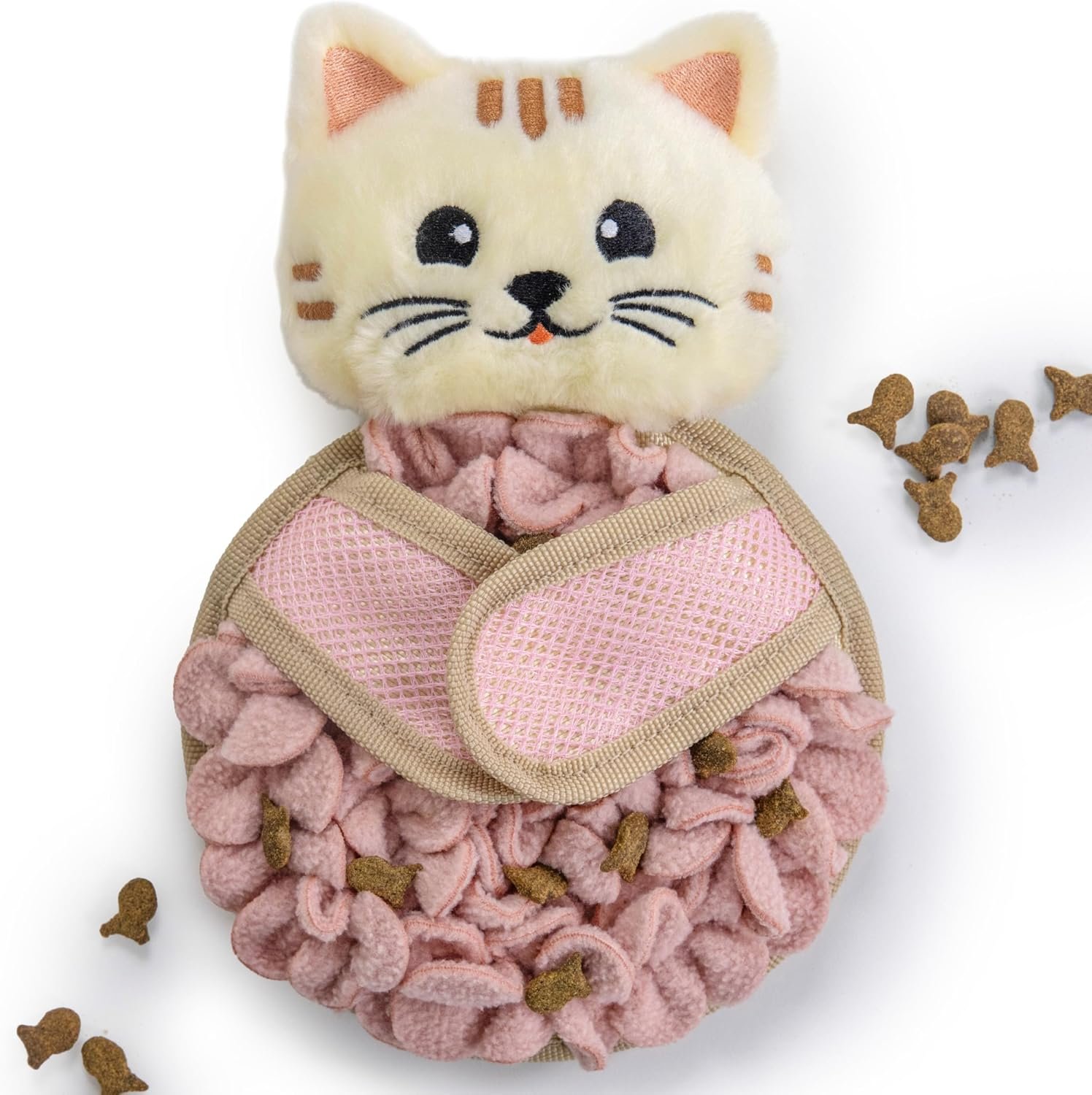 Catstages Snuffle Mat Interactive Treat Dispenser Cat Toy, 8.7″ x 5.9″