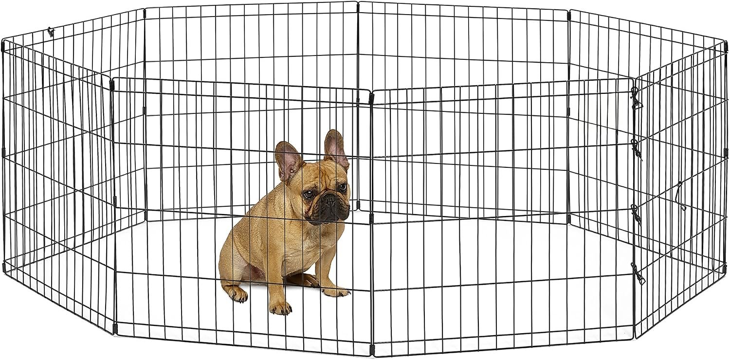 New World by MidWest 24-Inch Exercise Pen, No Door, 16 Sq Ft Play Area