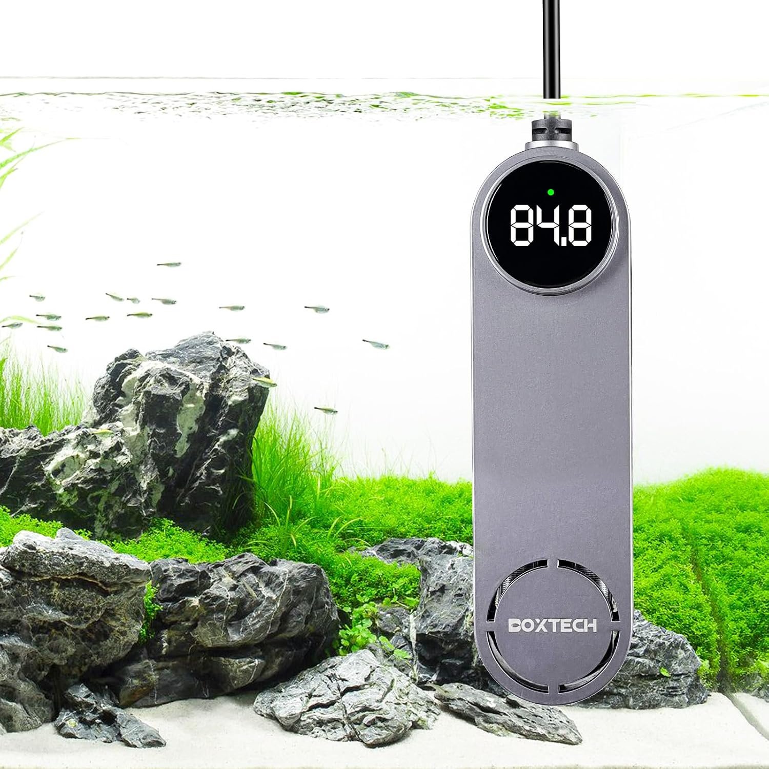 boxtech Aquarium Heater, Fish Tank Heater 200W | Overheat protection for safety. Ideal for fish tanks, reliable and easy to use,for 25-40 Gal Tanks with Thermometer