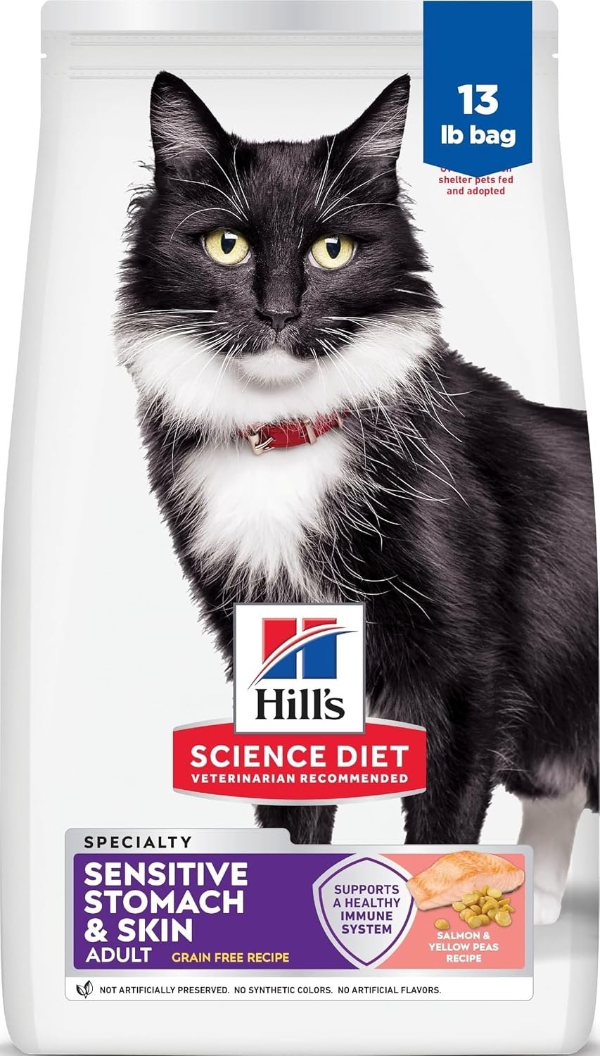 Hill’s Science Diet Sensitive Stomach & Skin Grain-Free Dry Cat Food