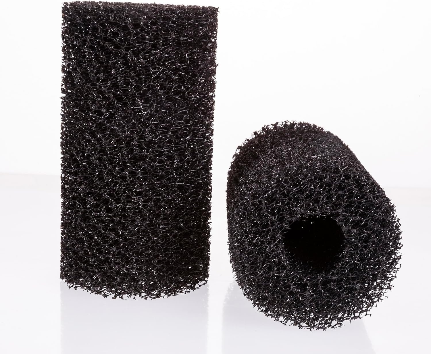 2-Pack Large Premium Pre Filter Sponge Aquarium Intake High-Porosity Foam Roll Fish Tank Shrimp Beta Baby Fish Replacement Foam Cover Filtration Freshwater Saltwater 5-20 Gallons Easy to Clean