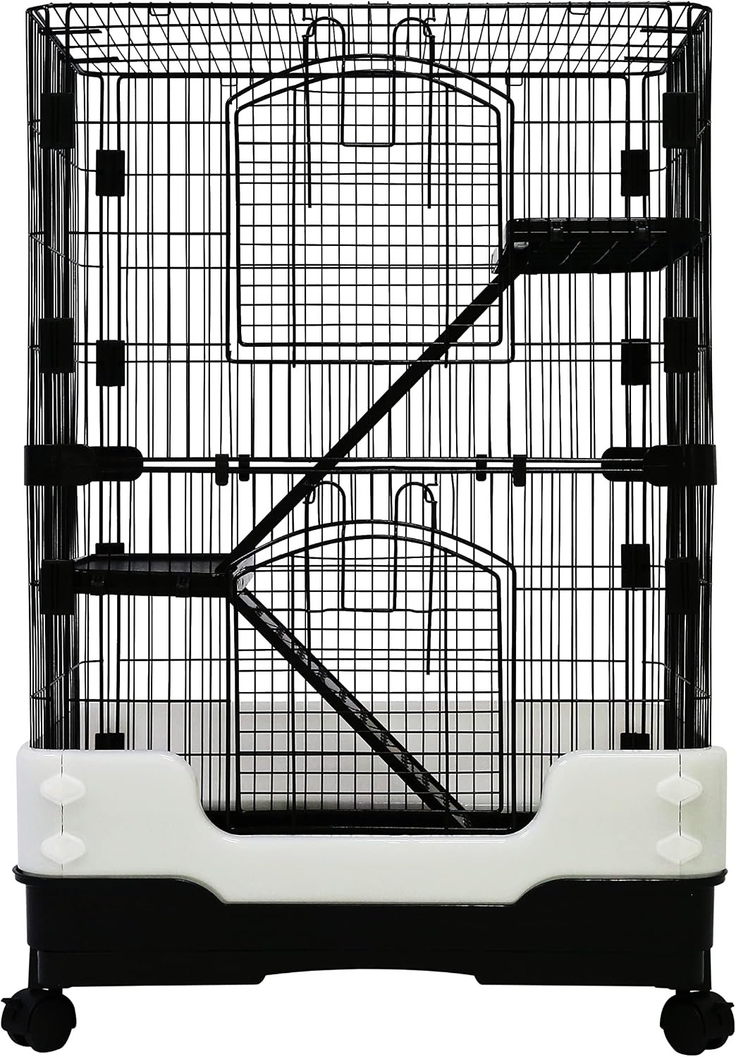 Homey Pet Rat Cage, Small Animal Cage for Ferret, Chinchilla, Guinea Pig