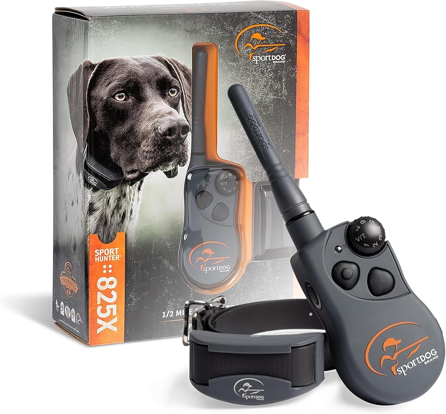 SportDOG SportHunter 825X Remote Dog Trainer, 1/2 Mile Range | Built For In-The-Field Training with Longer Ranging Dogs, 21 Levels of Static, Tone or Vibration, Waterproof to 25 ft