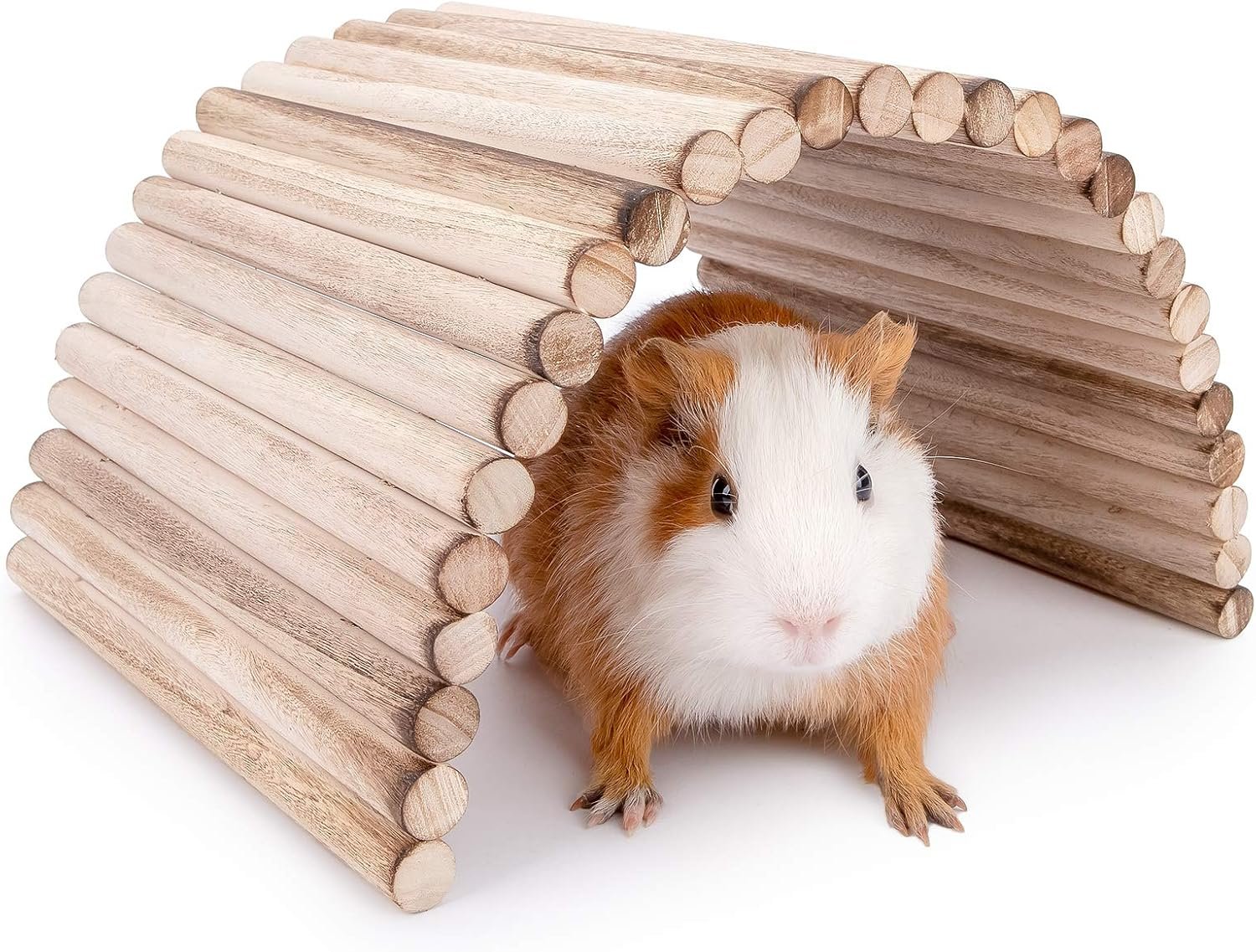 Niteangel Small Animal Climbing Toy: 15.7″ x 7.8″ Bendable & Flexible Shape | Underground Hideout & Dome Shelter – Suspension Bridge Ladder for Hamsters Gerbils Mice Rats Guinea Pigs or Other Small Pets