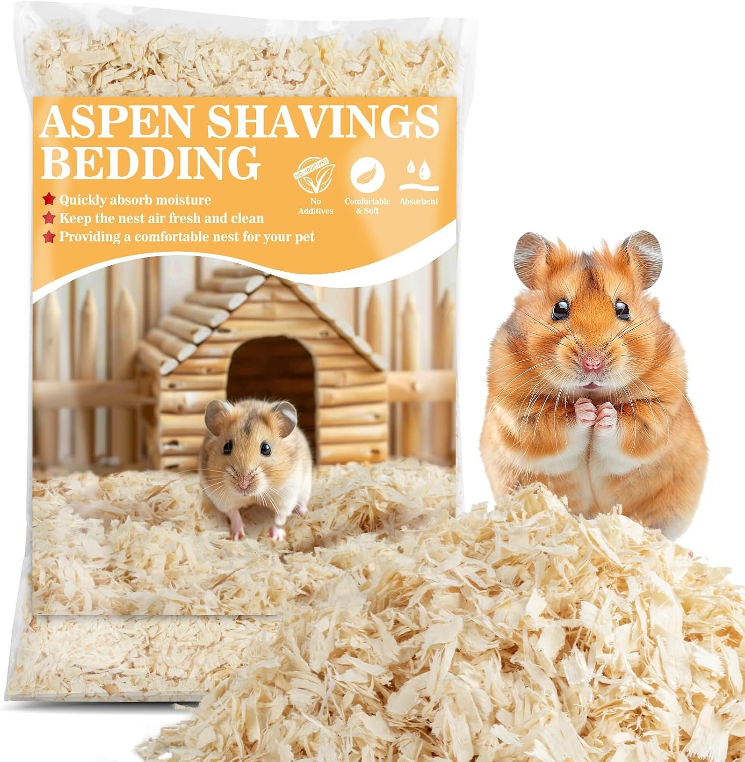 Sukh Hamster Bedding – Aspen Shavings Small Animal Pet Bedding
