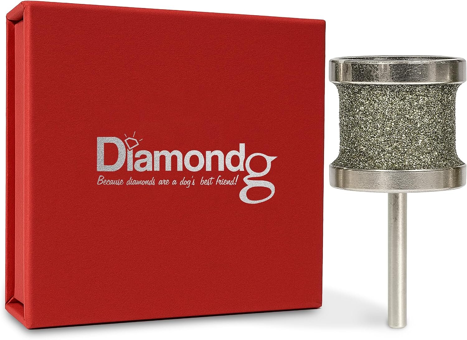 Diamondg Dog Nail Grinder Bits – Diamond-Coated, 60 Grit Body, 1pack, Large