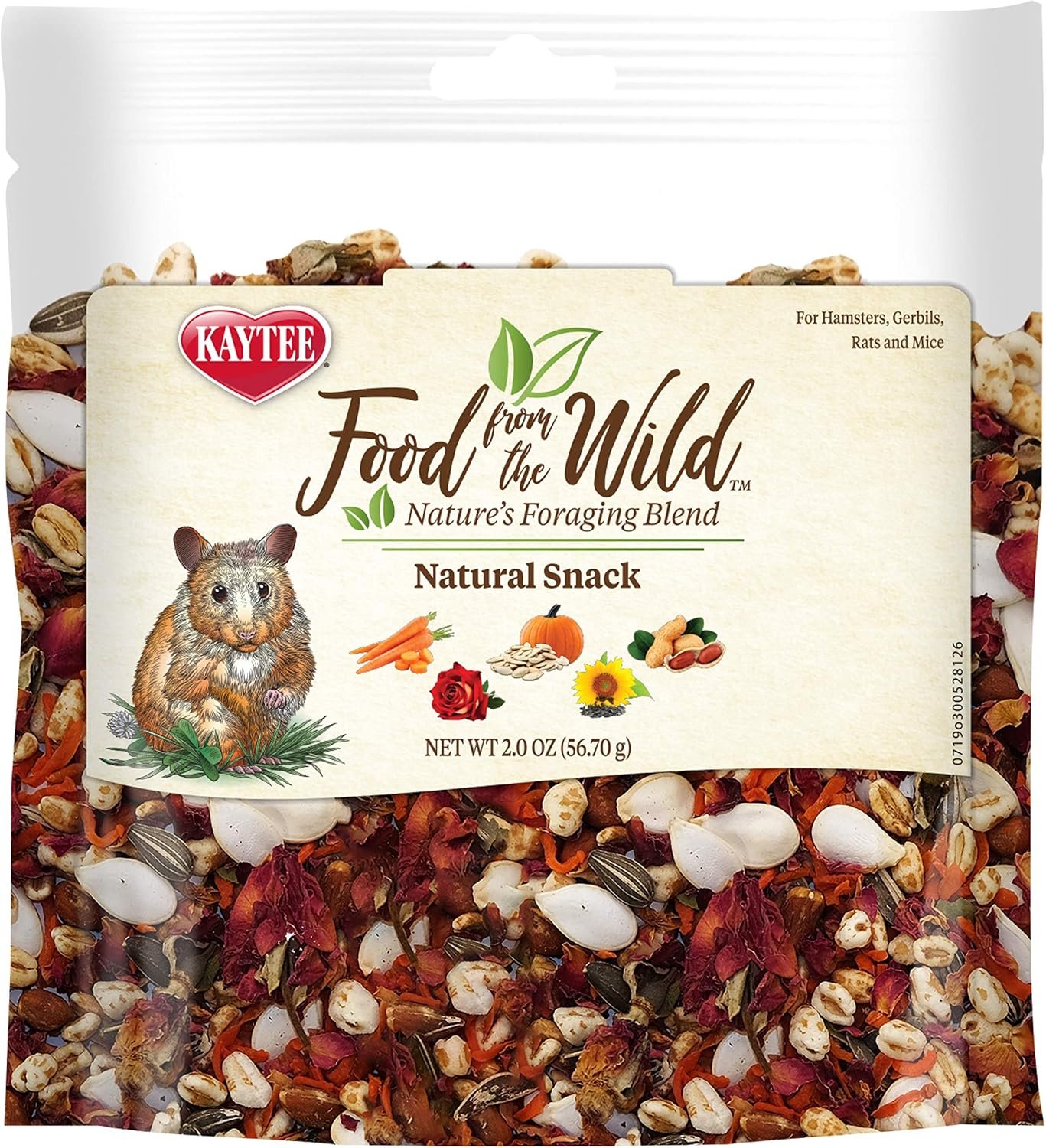 Kaytee Food from the Wild, Pet Hamster and Gerbil Food, 2 Ounce
