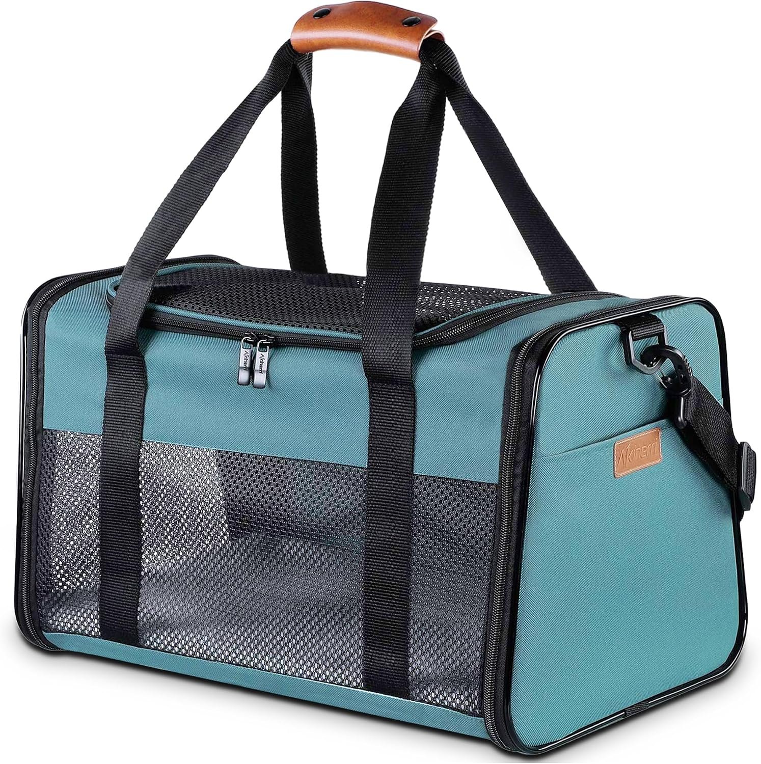 Cat Carrier – Portable Foldable Dog Pet Carrier, Soft-Sided Pet Bag up to 22 Lbs, Airline Approved Travel Puppy Carrier