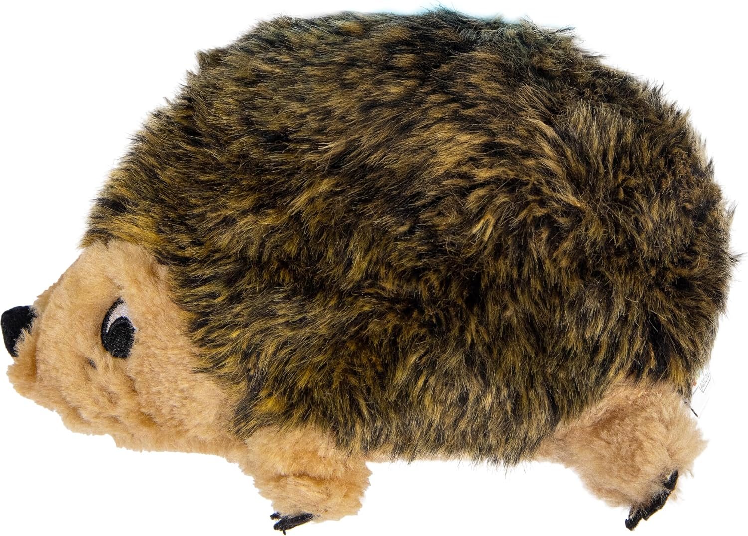 Outward Hound Hedgehogz Plush Dog Toy, Squeaks & Grunts, Medium, 9″ x 6.5″ | Soft Realistic Faux Fur, Round for Rolling & Chasing, Cuddle & Carry, Interactive Fetch, Light Chewers, Dogs & Puppies